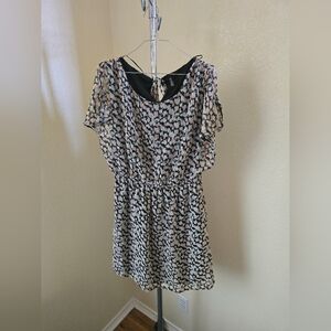 Aviva Short Sleeve Patterned Dress